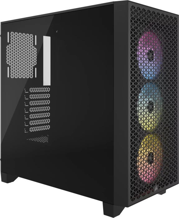 Corsair 3000D RGB Airflow, schwarz, Glasfenster