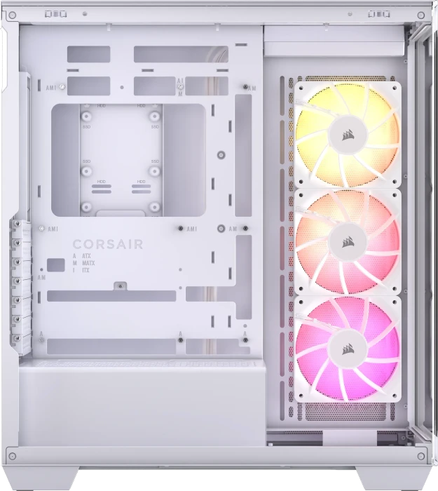 Corsair 3500X ARGB, weiß, Glasfenster