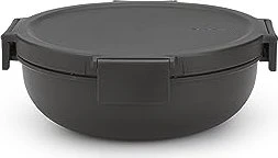Brabantia Make & Take Salatschüssel Aufbewahrungsbehälter dark grey