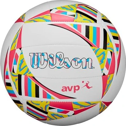 Wilson AVP Movement Volleyball weiß/rosa/gelb
