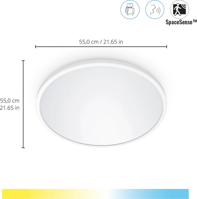 WiZ Superslim LED Panel 550x28 32W weiß
