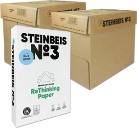 Steinbeis No. 3 Pure White ReThinking Universalpapier weiß, A4, 80g/m², 5000 Blatt