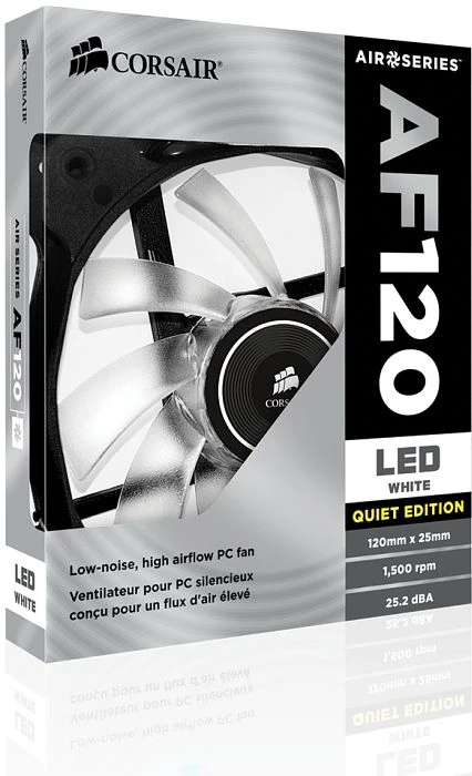 Corsair Air Series AF120 LED White Quiet Edition, 120mm