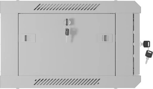 Lanberg WF01 Series 19" Wandschrank 4HE, hängend, Flatpack, Gitternetztür, IP20, RAL 7035, 450mm tief