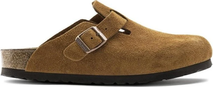 Birkenstock Boston Veloursleder Weichbettung mink