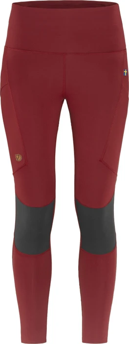 Fjällräven Abisko Trekking Tights Pro Hose 7/8 pomegranate red/iron grey (Damen)