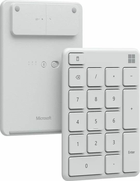 Microsoft Wireless Number Pad, Gletscherblau, Bluetooth