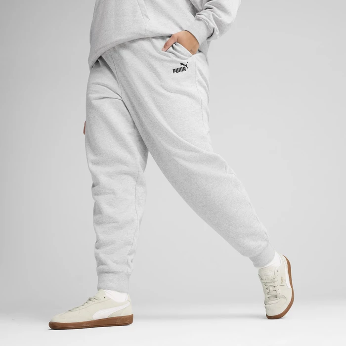 Puma ESS Small No. 1 Logo Comfort Trainingshose lang light grey heather (Damen)