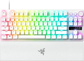 Razer Huntsman V3 Pro Tenkeyless, weiß, LEDs RGB, Razer Analog Optical Switch Gen-2, USB, US (RZ03-04981700-R3M1)