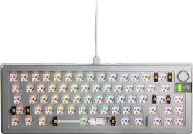 Glorious GMMK 3 Pro, Barebone Tastatur, 65%, silber, ANSI
