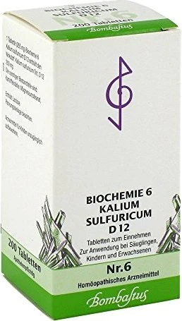 Biochemie 6 Kalium Sulfuricum D 12 Tabletten, 200 St Image
