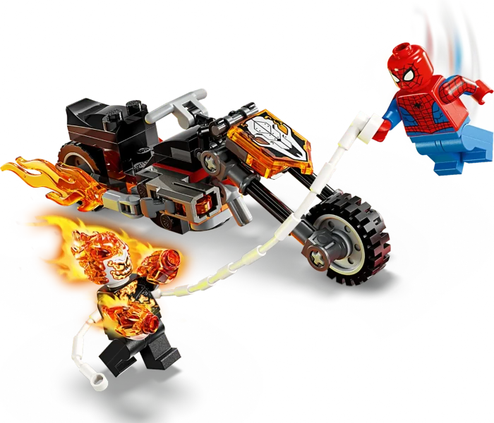 LEGO Marvel Super Heroes Spielset - Spider-Man vs. Ghost Rider auf seinem Motorrad