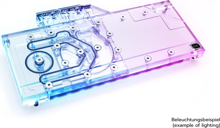 Alphacool Eisblock Aurora Acryl GPX-N NVIDIA RTX 3070 mit Backplate, Reference