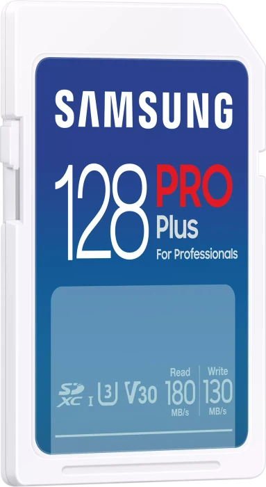 Samsung PRO Plus for Professionals R180/W130 128GB, UHS-I U3, Class 10