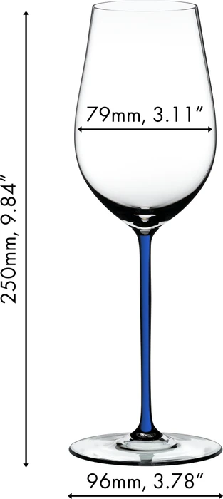 Riedel Fatto A Mano Riesling/Zinfandel Weißweinglas dunkelblau