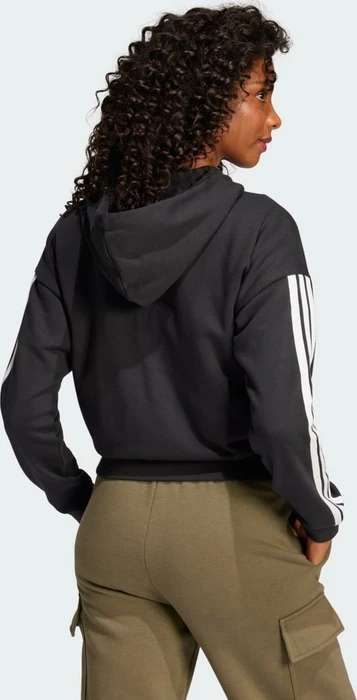 adidas Essentials 3-Streifen French Terry Hoodie schwarz/weiß (Damen)