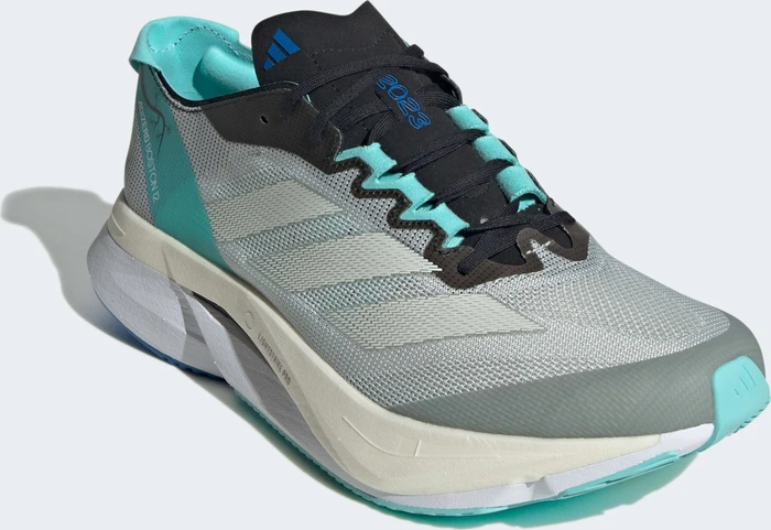 adidas Adizero Boston 12 wonder silver/zero metalic/flash aqua