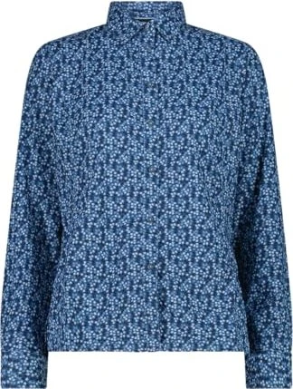 CMP Geometrischer-Druck Hemd langarm space/sky blue (Damen)