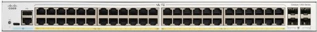 Cisco Catalyst 1200 Rackmount Gigabit Managed Switch, 48x RJ-45, 4x SFP+, 375W PoE+