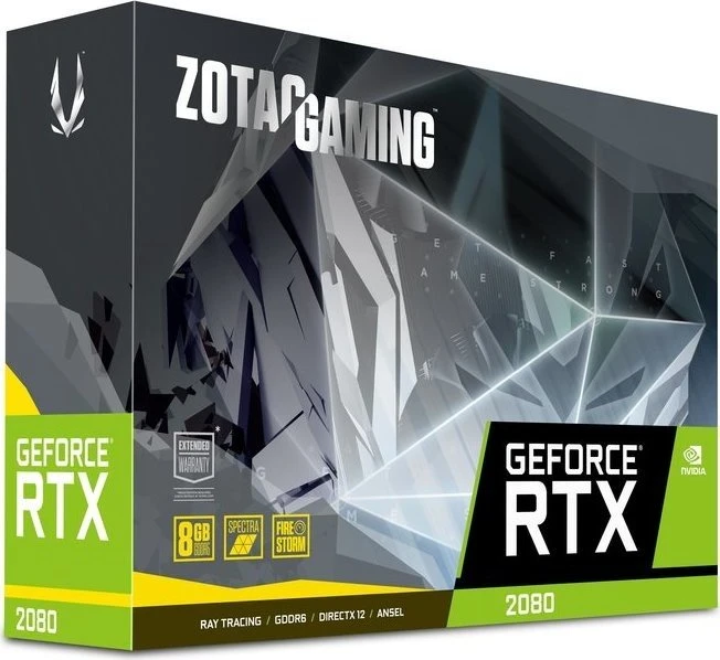 Zotac Gaming GeForce RTX 2080, 8GB GDDR6, HDMI, USB-C, 3x DP