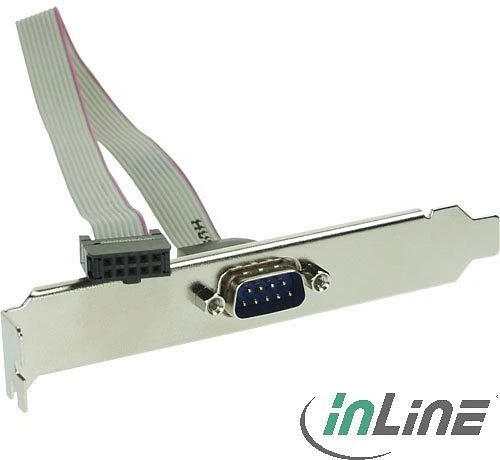 INLINE Serielles Slotblech, 9-pol Stecker an 10-pol Buchse (INLINE-33208) Image