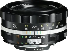 Voigtländer Color Skopar 28mm 2.8 SLIIs für Nikon F schwarz