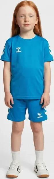 hummel Logo Set kurzarm diva blue (Junior)