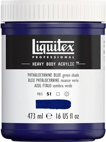 Liquitex Professional Heavy Body Acrylic phthalocyanine blue green shade, 473ml