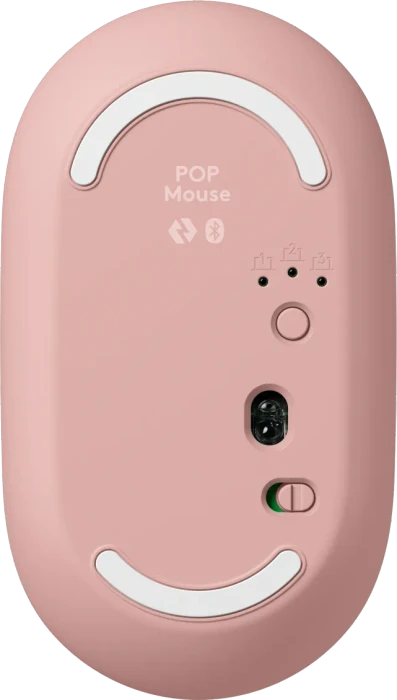Logitech POP Wireless Mouse, Rose, Logi Bolt, USB/Bluetooth