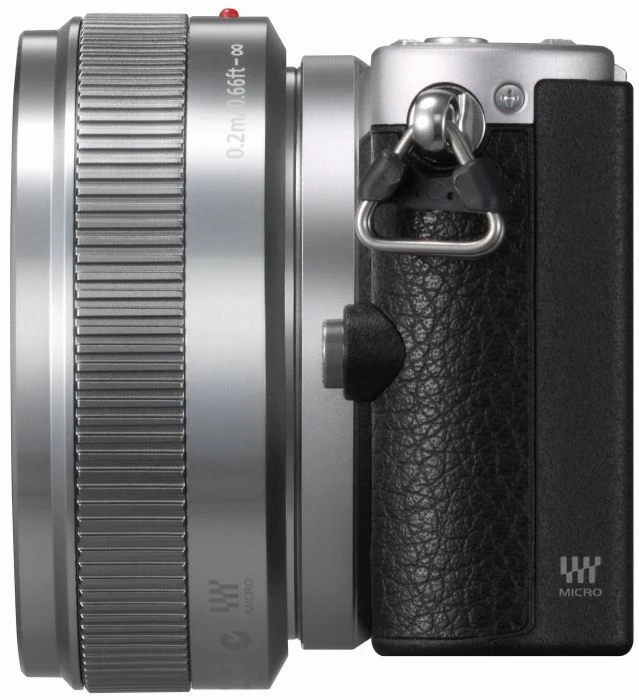 Panasonic Lumix DMC-GM1 silber mit Objektiv Lumix G Vario 12-32mm 3.5-5.6 ASPH OIS und Lumix G 20mm 1.7 ASPH