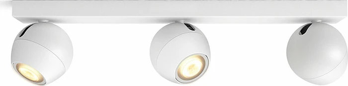 Philips Hue White Ambiance Buckram 3-flammig weiß