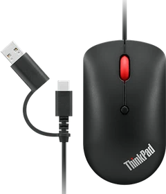 Lenovo ThinkPad USB-C Wired Compact Mouse Raven Black, USB (4Y51D20850)