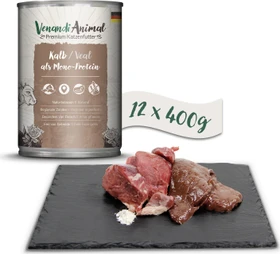 Venandi Animal Kalb als Monoprotein, 4.80kg (12x 400g)