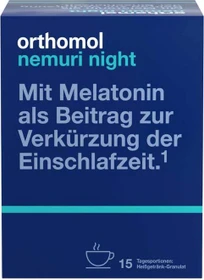 Orthomol nemuri night Heißgetränk-Granulat, 15 Stück