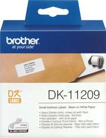 Brother Endlosetiketten DK-11209, 62x29mm, weiß, 1er-Pack (800 Etiketten)