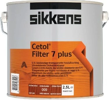 Sikkens Cetol Filter 7 Plus Dickschicht-Lasur 009 eiche dunkel, 2.5l