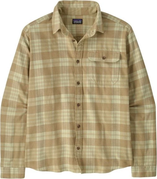 Patagonia Lightweight Fjord Flannel Hemd langarm builder: weathered stone (Herren)