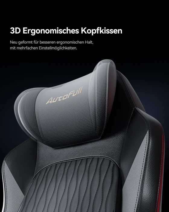 AutoFull M6 Pro 2.0 Gamingstuhl, schwarz