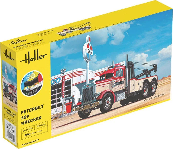 Heller Starter Kit Peterbilt 359 Wrecker