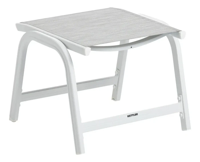 Kettler Basic Plus Gartenhocker weiß matt