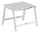 Kettler Basic Plus Gartenhocker weiß matt (0301203-5200)