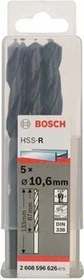 Bosch Professional HSS-R Spiralbohrer, 10.6x87x133mm, 5 Stück