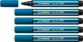 STABILO Pen 68 MAX türkisblau, 5er-Pack
