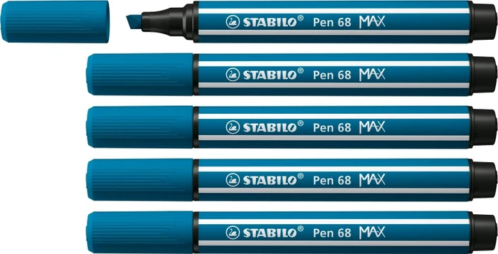 STABILO Pen 68 MAX türkisblau, 5er-Pack