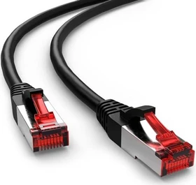 goobay Patchkabel, Cat6, S/FTP, RJ-45/RJ-45, 30m, schwarz