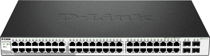 D-Link DGS-1210 Rackmount Gigabit Smart Switch, 48x RJ-45, 4x SFP