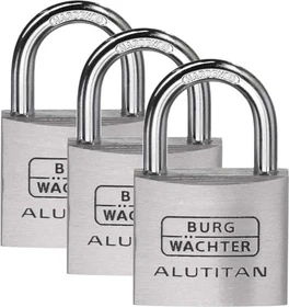 Burg-Wächter Trio 770 40 Alutitan, 6.5mm, 64mm, 3er-Set