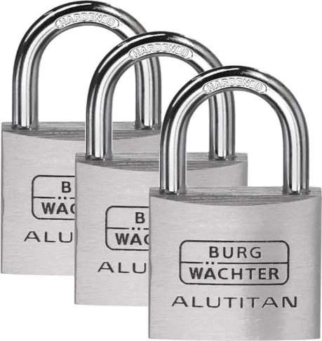 Burg-Wächter Trio 770 40 Alutitan, 6.5mm, 64mm, 3er-Set