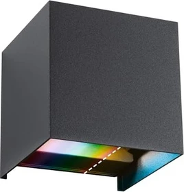 Paulmann SmartHome LED Cybo eckig Wandleuchte 2-flammig grau