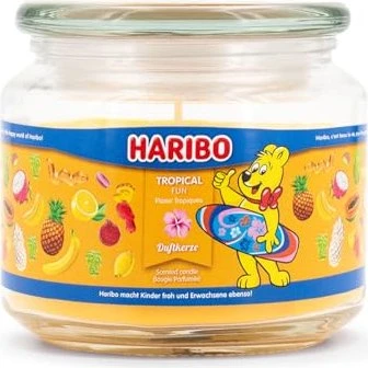 Haribo Tropical Fun Duftkerze, 300g